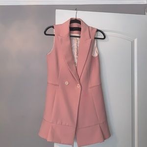 Zara pink vest dress